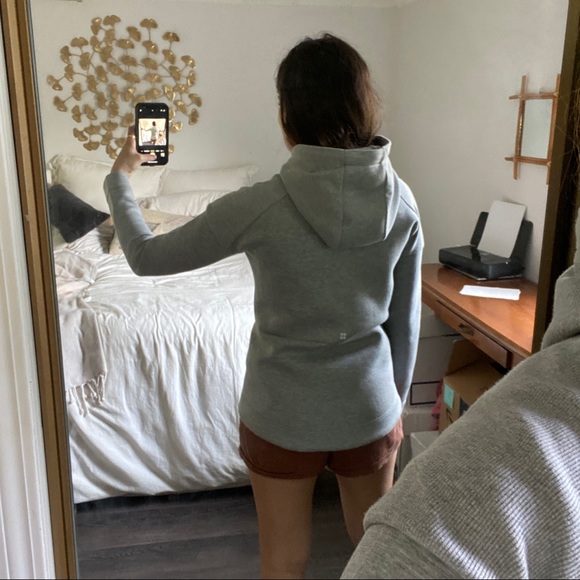 Sweaty Betty Grey Zipper Hoodie Size Small - Picture 8 of 15